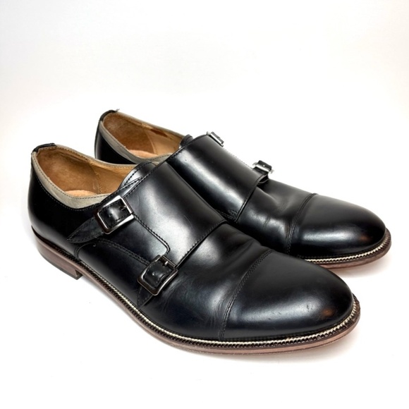Johnston & Murphy Black Monk Strap Oxfords | 10.5 - Picture 1 of 13